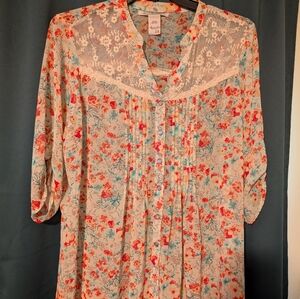 Floral Lace Women's Top